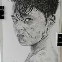 Mi Proyecto del curso: Retrato realista con lápiz de grafito. Pencil Drawing project by javiermellizo29 - 12.04.2020