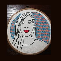 Mi Proyecto del curso: Retrato lineal bordado. Bordado projeto de Esthela Gómez - 04.12.2020