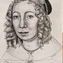 My project in Introduction to Portraits with India Ink and Nibs course. Ilustração com tinta, Desenho de retrato, Ilustração tradicional, Artes plásticas, e Desenho a lápis projeto de Andrea Snuggs - 04.12.2020
