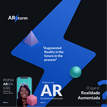 AR Storm - Instagram Strategy Course Project. 3D, 3D Animation, 3D Modeling & Instagram project by Wan Souza - 12.04.2020