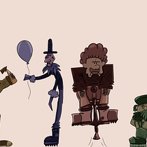 Mi Proyecto del curso: los 4 leñadores circenses . Digital Drawing, and Traditional illustration project by Omar Arias - 12.04.2020
