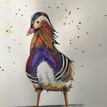 My project in Artistic Watercolor Techniques for Illustrating Birds course. Painting project by Fergal McGreevy - 12.11.2020