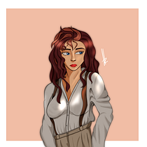 Meu projeto do curso: Retrato de personagens femininas com Procreate. Projekt z dziedziny  R, sunek art, st i czn użytkownika thalitareis - 05.12.2020