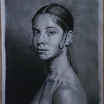Mi Proyecto del curso: Retrato realista al carboncillo. Portrait Drawing project by abelrubel - 12.08.2020