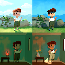 My project in Lighting Principles for Digital Painting course. Digital Drawing project by Maya Mihailova - 12.05.2020