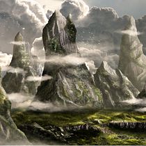 Matte Painting: Ruta Montañosa. Digital Drawing, Design, Graphic Design, Digital Photograph, Traditional illustration, Digital Illustration, L, scape Architecture, and Digital Painting project by Aydeé Alejandra Peraza Del Valle - 12.06.2020
