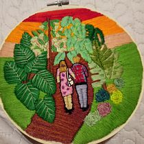 Atardecer. Un projet de Broderie de Fabiola Diaz Mancilla - 06.12.2020