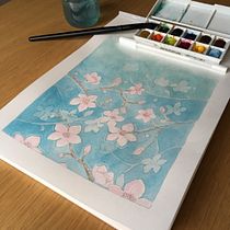 Meu projeto do curso: Técnicas de aquarela negativa para ilustração botânica Ein Projekt aus dem Bereich Bildende Künste von anacamila91 - 06.12.2020