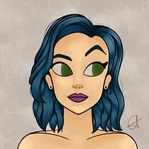 Mi Proyecto del curso: Retrato de personajes femeninos con Procreate. Projekt z dziedziny Ilustracja c i frowa użytkownika tany_levratti - 07.12.2020