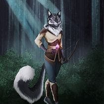 DnD character!. Digital Illustration, Digital Painting, and Traditional illustration project by Isabel Martinez - 12.07.2020