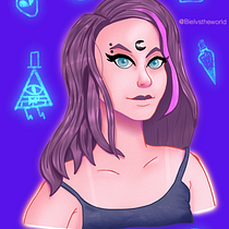 Meu projeto do curso: Retrato de personagens femininas com Procreate. Projekt z dziedziny  użytkownika Gabriel Mariano - 07.12.2020
