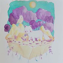 Mi Proyecto del curso: Técnicas de ilustración con acuarela y gouache. Pencil Drawing, and Watercolor Painting project by Marcela Astete Bravo - 12.07.2020