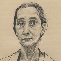 My project in Introduction to Portraits with India Ink and Nibs course - Pina Bausch portrait. Desenho de retrato projeto de Lívia Araújo - 08.12.2020