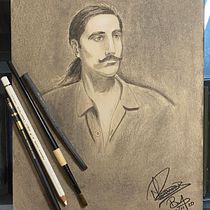 Mi Proyecto del curso: Retrato realista al carboncillo. Portrait Drawing project by Sebastián Marenco Puerto - 12.12.2020