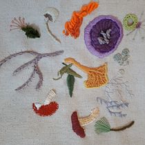 My project in Advanced Embroidery Techniques: Stitches and Compositions with Volume course. Bordado projeto de Genny Landreville - 08.12.2020