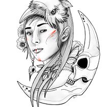 My project in Digital Design and Illustration of Tattoos with Procreate course. Digital Illustration project by Patrycja April - 12.08.2020