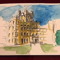 My project in Architectural Sketching with Watercolor and Ink course. Pintura em aquarela projeto de mattdwyer67 - 08.12.2020