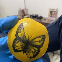 Mi Proyecto del curso: Tatuaje para principiantes Mariposa y Mascara. Tattoo Design project by Esteban YC - 12.10.2020