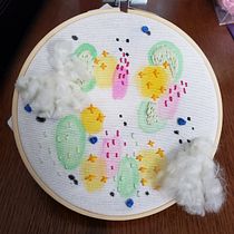 The Cuteness . Embroider, and Watercolor Painting project by gladdys005 - 12.09.2020