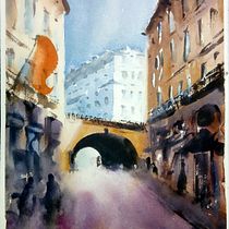 My project in Architectural Illustration with Watercolor course. Un projet de Illustration traditionnelle de griginappalla - 09.12.2020
