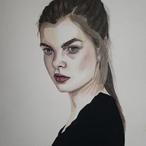 My project in Watercolor Portrait from a Photo course. Watercolor Painting project by carolina_c - 12.09.2020