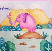 Trabajo final en acuarela y gouache. Traditional illustration project by Adriana Salgado - 12.09.2020