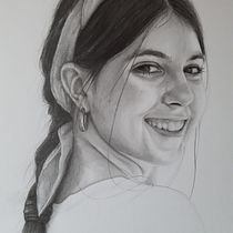 Meu projeto do curso: Retrato realista com lápis grafite. Artistic Drawing, Pencil Drawing, Portrait Drawing, and Realistic Drawing project by Adelaide Aquarelas - 12.16.2020