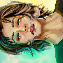 Neon Guy. Traditional illustration project by Alan Alvarez - 12.10.2020