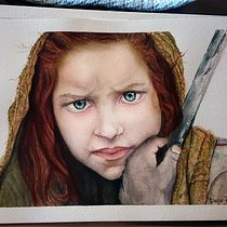 Mi Proyecto del curso: Retrato ilustrado en acuarela. Projekt z dziedziny R, sunek realist i czn użytkownika carolmorb - 11.12.2020