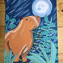 Meu projeto do curso: Desenho criativo com tinta guache e outras técnicas. Un projet de Illustration à l'encre , et Peinture gouache de Maria Izabel Soares - 11.12.2020