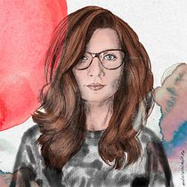 My project in Illustrated Portraits with Procreate course. Desenho digital e Ilustração digital projeto de mariialatvala - 03.03.2021