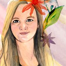 Mi Proyecto del curso: Retrato ilustrado en acuarela. Projekt z dziedziny Malowanie akwarelą użytkownika Marta Sanchez Delgado - 22.10.2020