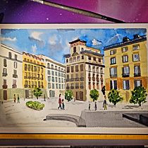 Plaza de Ramales. Un projet de Illustration architecturale de Lola Morales - 13.12.2020