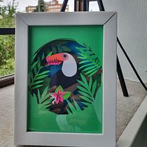 Mi Proyecto del curso: Papercut: ilustrando con capas de papel. Papercraft projeto de Carlos Aguayo Caballero - 11.12.2020