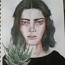 Mi Proyecto del curso: Retrato en acuarela a partir de una fotografía. Watercolor Painting project by Sofía Cortés - 12.11.2020