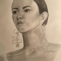 Mi Proyecto Final. Drawing, Pencil Drawing, Portrait Drawing, and Realistic Drawing project by Tatiana Gonzalez - 12.11.2020