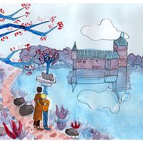 My project in Watercolor Illustration with Japanese Influence course. Un progetto di Pittura ad acquerello di chloe_ducroizet - 16.12.2020