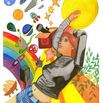 Soñadora. Traditional illustration project by Mireia Muñoz - 12.12.2020