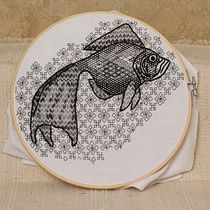 Mi Proyecto del curso: Introducción al bordado en blackwork. Un proyecto de Bordado de Elena Rodríguez Fajardo - 12.12.2020