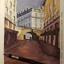 Mi Proyecto del curso: Representación arquitectónica en acuarela. Un projet de Aquarelle de Emilio Romero - 12.12.2020