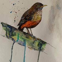 Meu projeto do curso: Técnicas expressivas de aquarela para ilustração de pássaros. Projekt z dziedziny  Sztuki piękne użytkownika Cesar Lacerda - 12.12.2020