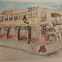 My project in Architectural Sketching with Watercolor and Ink course. Esboçado projeto de grolye - 12.12.2020