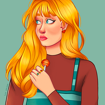 Meu projeto do curso: Retrato de personagens femininas com Procreate. Digital Drawing project by autoralolasalgado - 12.13.2020