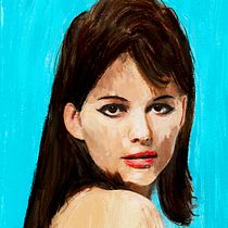 Mi Proyecto del curso: Retratos pictóricos con técnicas digitales, actriz CLAUDIA CARDINALE - Galacrel. Design digital e Ilustração tradicional projeto de Pablo Pérez - 13.12.2020