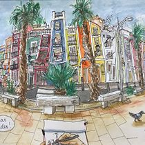 My project in Urban Sketching: Express Your World in a New Perspective course. Criatividade projeto de Ann S Pihlgren - 13.12.2020