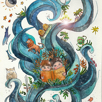 My project in Watercolor Techniques for Dreamlike Illustrations course. Watercolor Painting project by Marijjo Dumagat - 12.14.2020