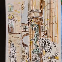 My project in Architectural Sketching with Watercolor and Ink course. Pintura em aquarela projeto de Elisabetta Canuti - 14.12.2020