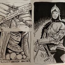 My project in Inking Techniques for Comics and Illustration course. Ink Illustration project by Elisabetta Canuti - 12.14.2020