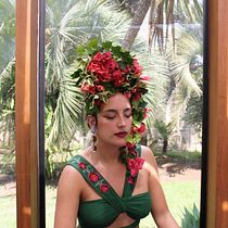 Meu projeto do curso: Arranjo para cabelo: crie seu acessório floral. Accessor, Design, and Fashion Design project by Maria Beatriz Leal Roorda - 12.21.2020