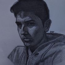 autorretrato chueco . Traditional illustration project by Samuel Torres - 12.20.2020
